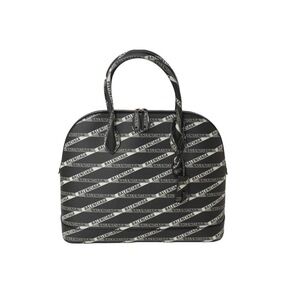 BALENCIAGA Ville handbag top handle strap logo black gray